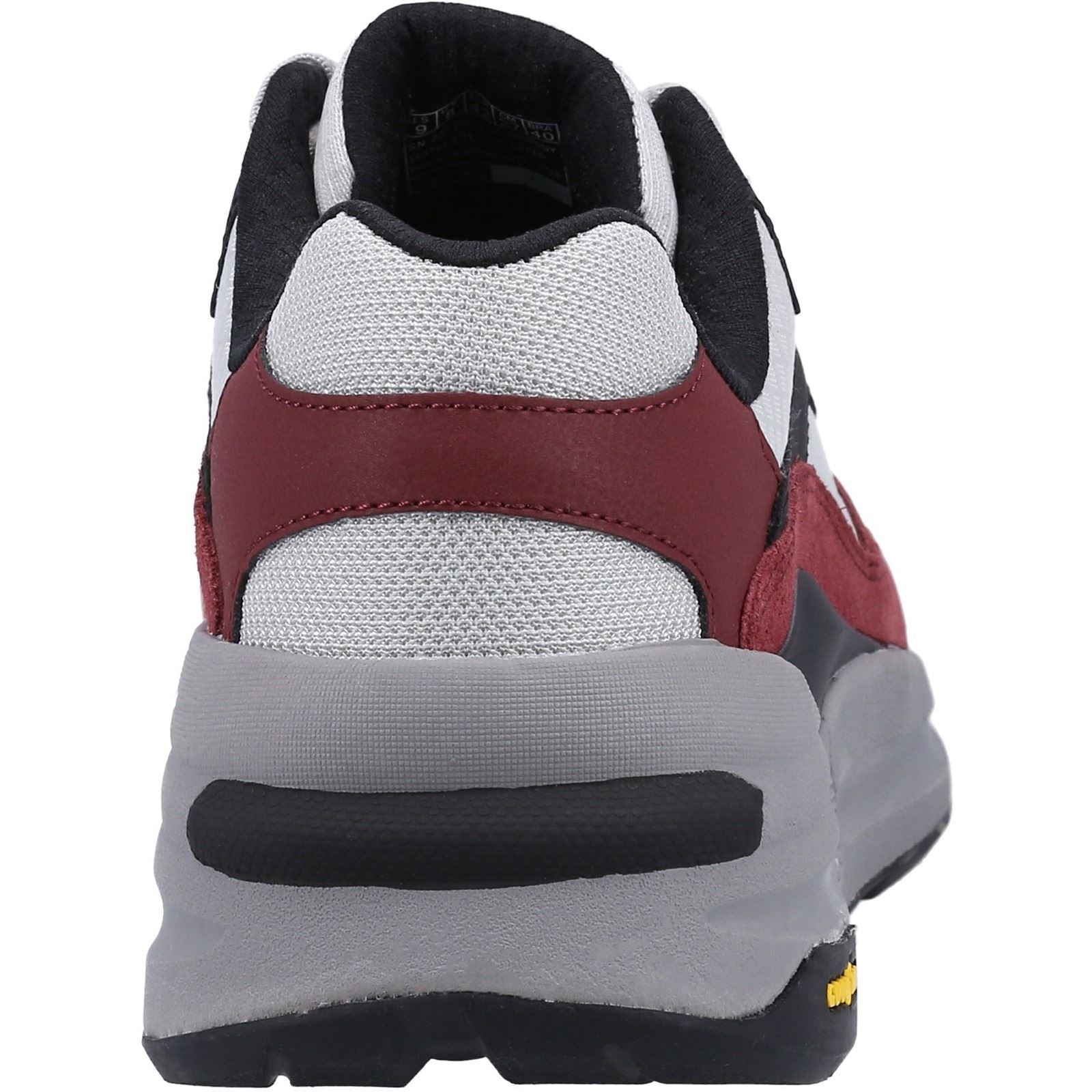 Skechers Global Jogger Leder-Herren-Burgunder-Sneakers