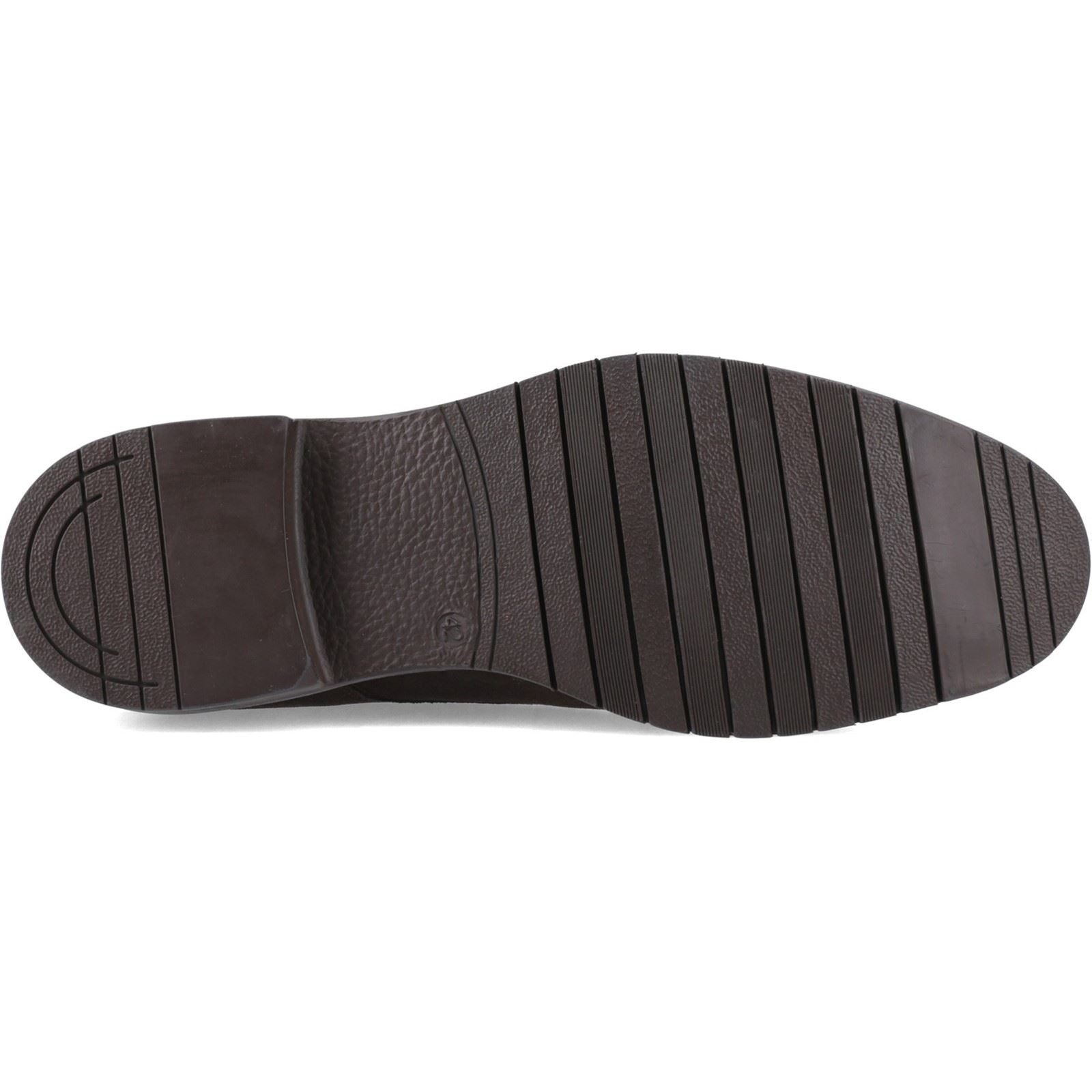 Hush Puppies Sterling Suede Shoe Leder Herren Schokoladen Schnürschuhe