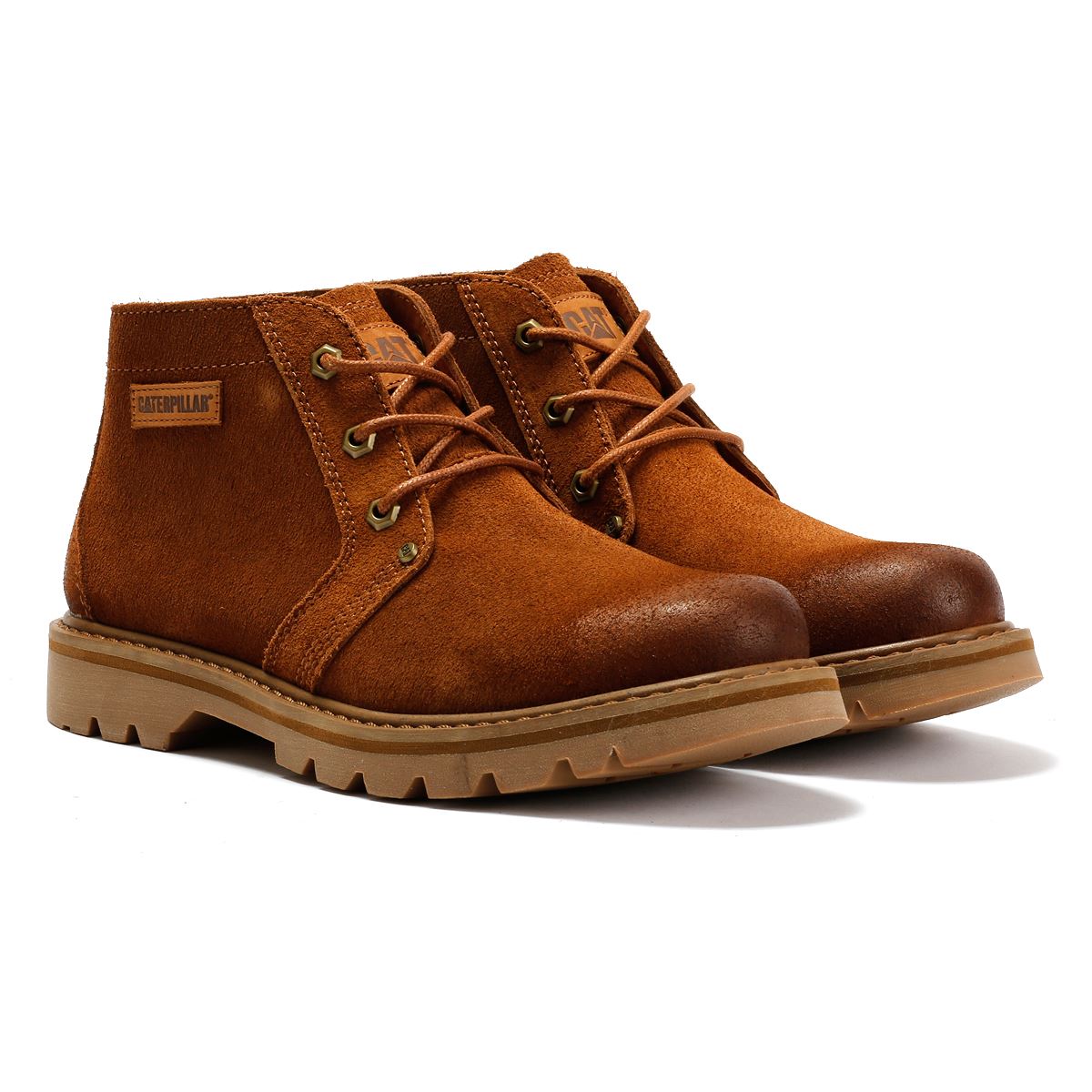 Caterpillar Grader Chukka Wildleder Herren Braune Stiefel