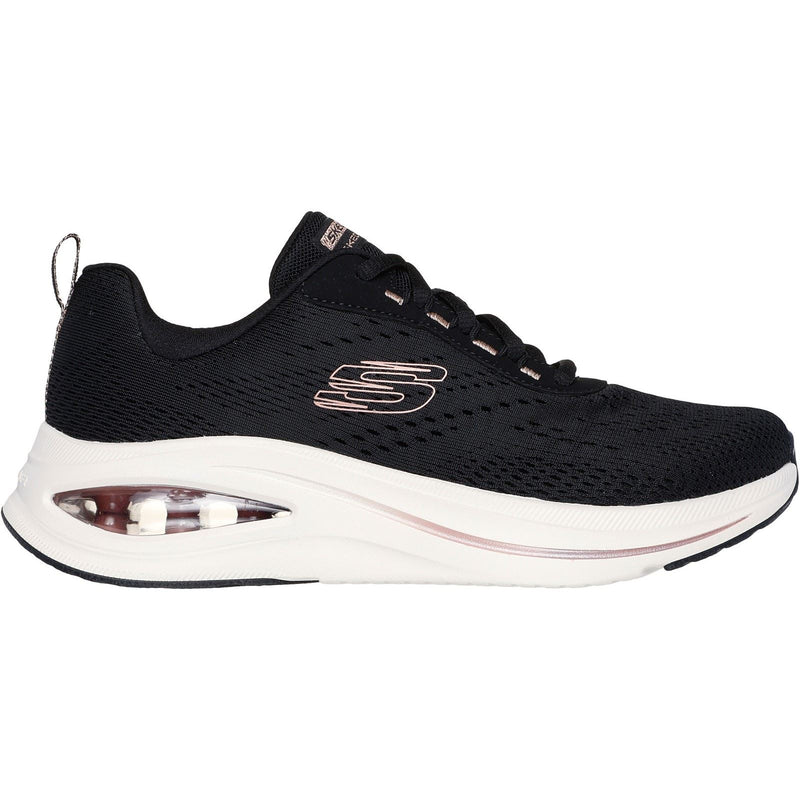 Skechers Skech-Air Meta Neutral Air Synthetik Damen Sneaker Schwarz/Roségold