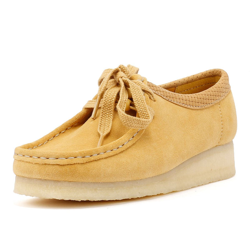 Clarks Originals Wallabee Wildleder Damenschuhe In Braun