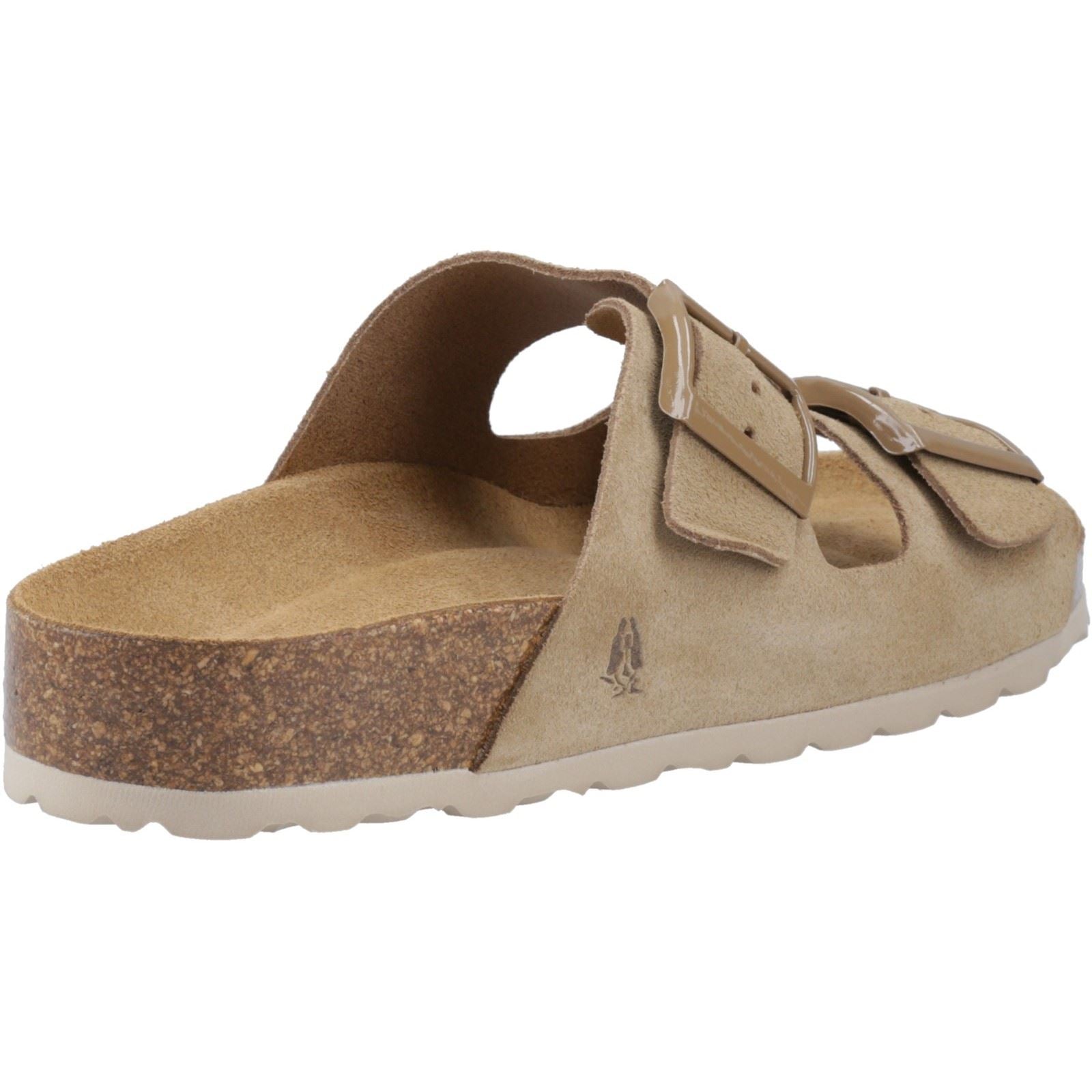 Hush Puppies Brixley Mule Wildleder Damen Taupe Sandalen