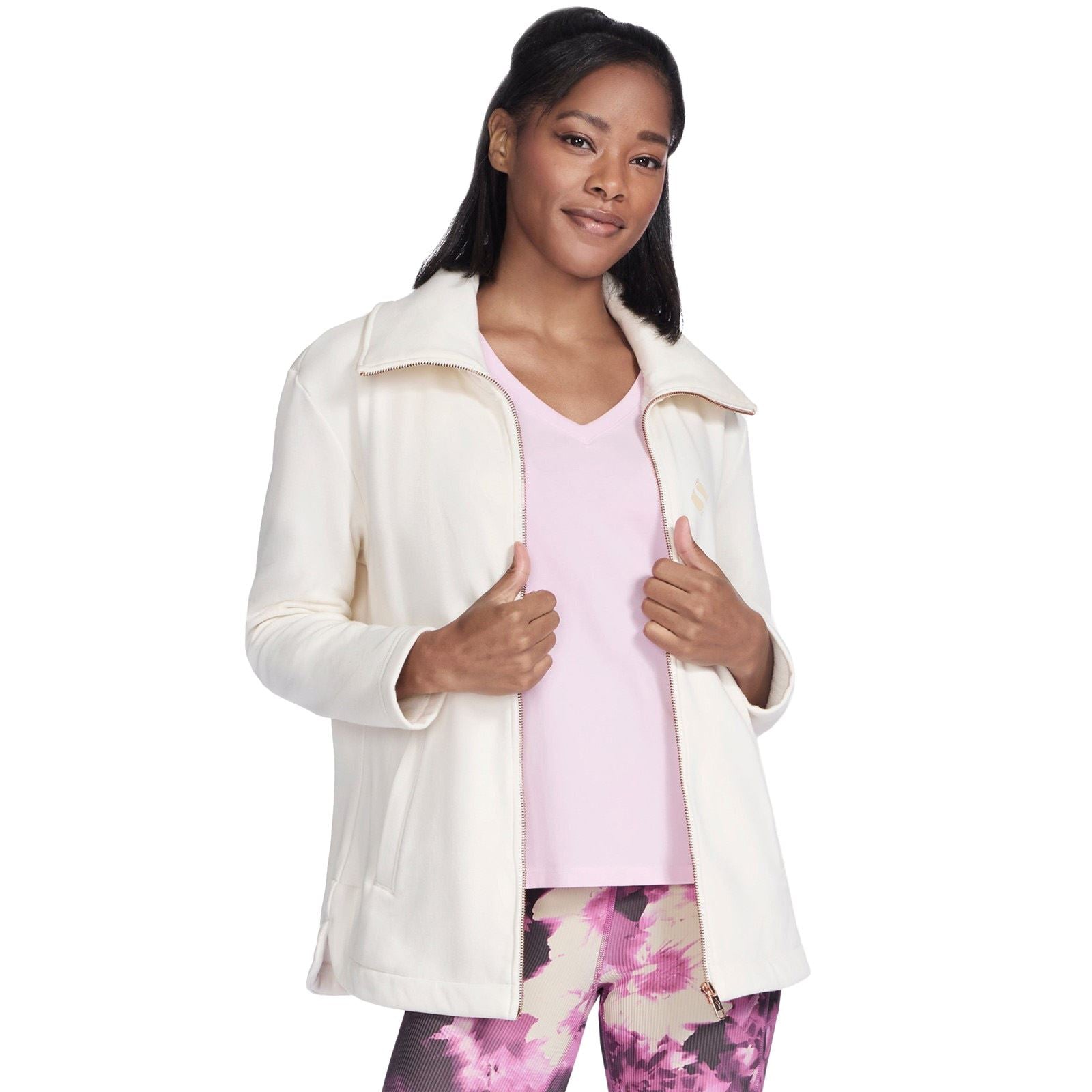 Skechers Performance GO SNUGGLE Tunic Jacket Damen Off-White Jacke