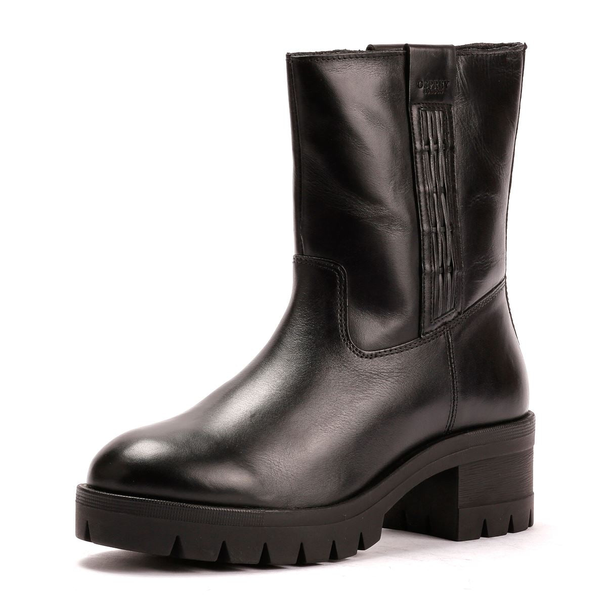 Osprey London The Indiana Leder Damen Schwarze Stiefel