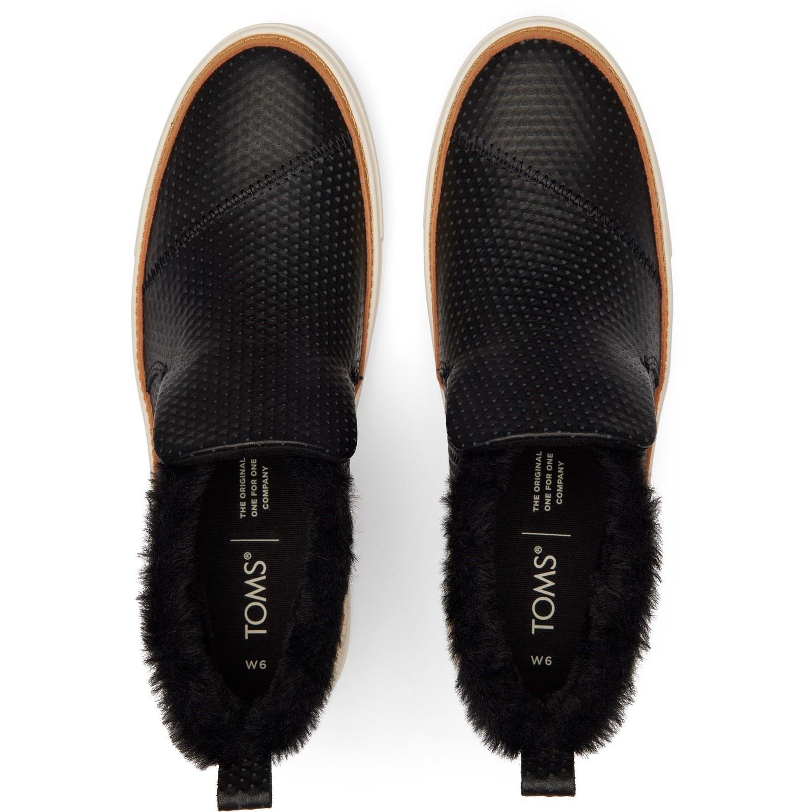 TOMS Paxton Leder Mix Damen Schwarze Stiefel