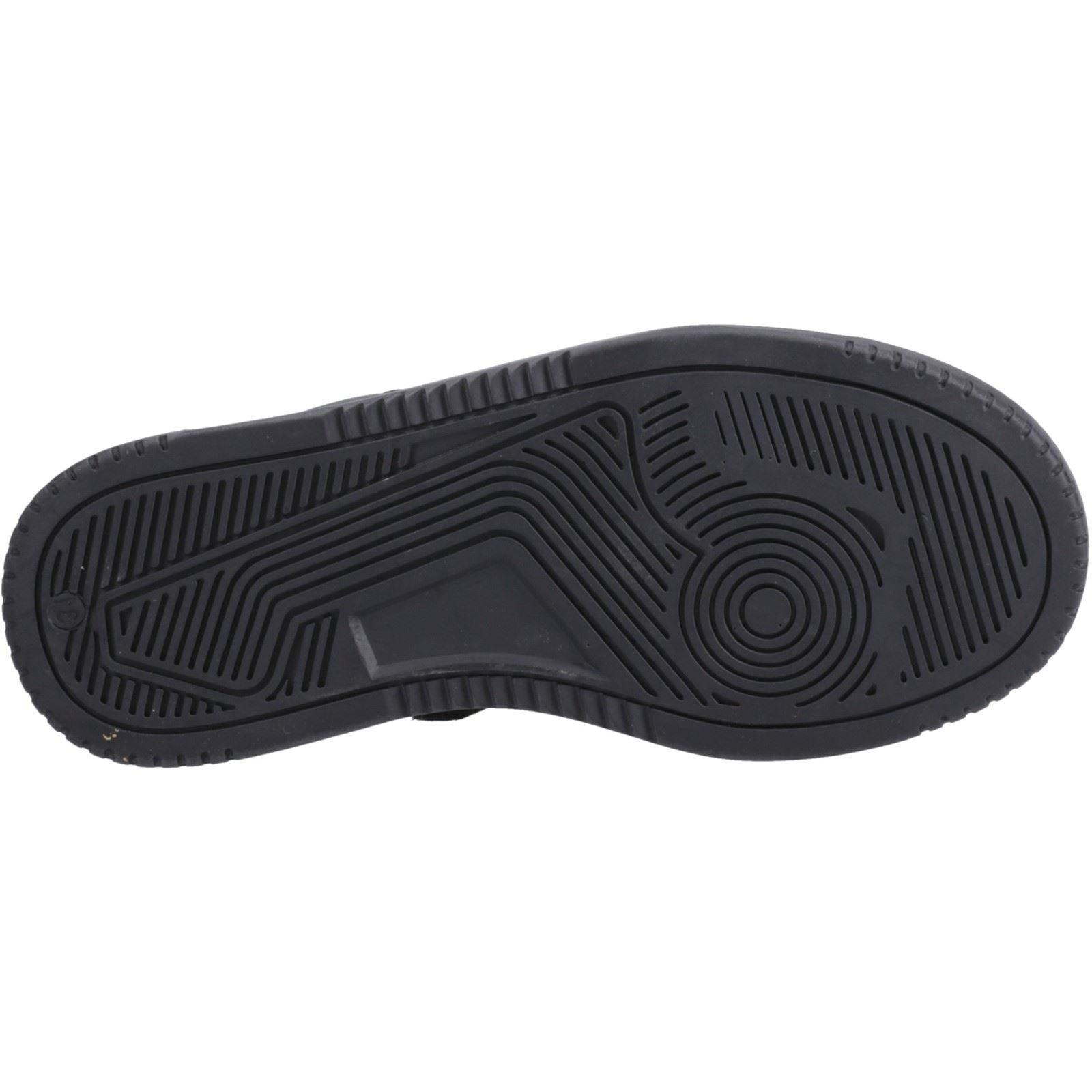Hush Puppies Dougie Leder Jungen Schwarze Farbe Turnschuhe