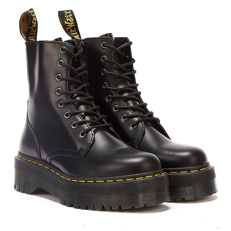 Dr. Martens Jadon Smooth Herren Schwarz Plattform Stiefel