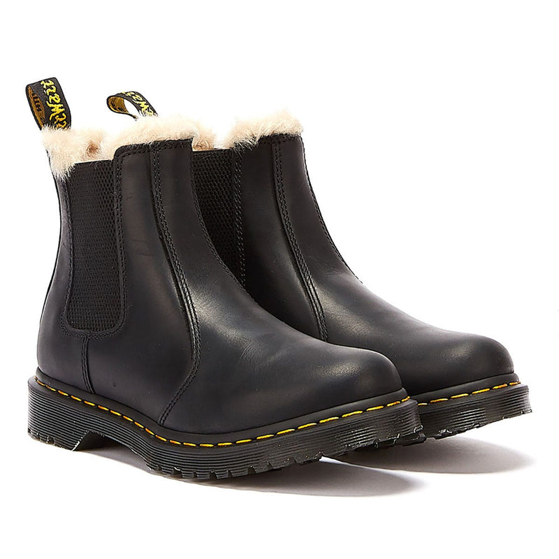 Dr. Martens Womens Schwarz Braun Wyoming Leonore Stiefel
