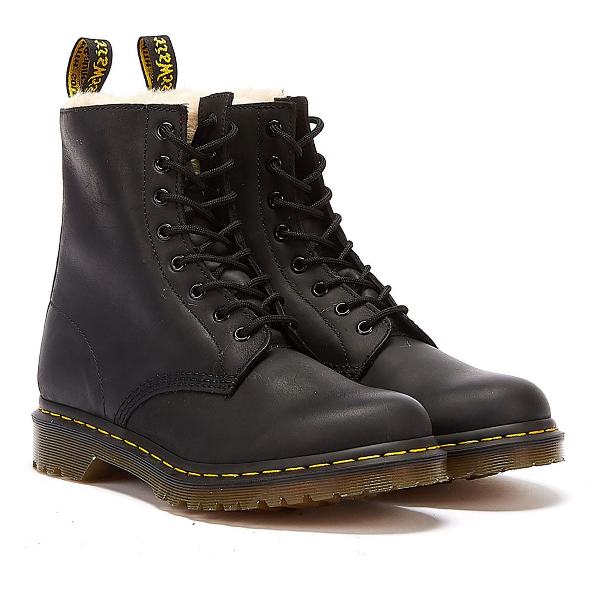 Dr. Martens Serena Wyoming Damen Schwarz Leder Stiefel