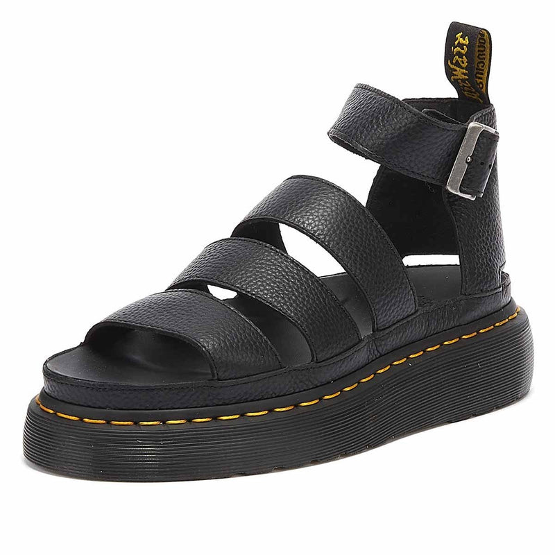 Dr. Martens Clarissa II Quad Damen Schwarz Plateau Sandalen