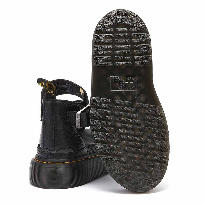 Dr. Martens Clarissa II Quad Damen Schwarz Plateau Sandalen