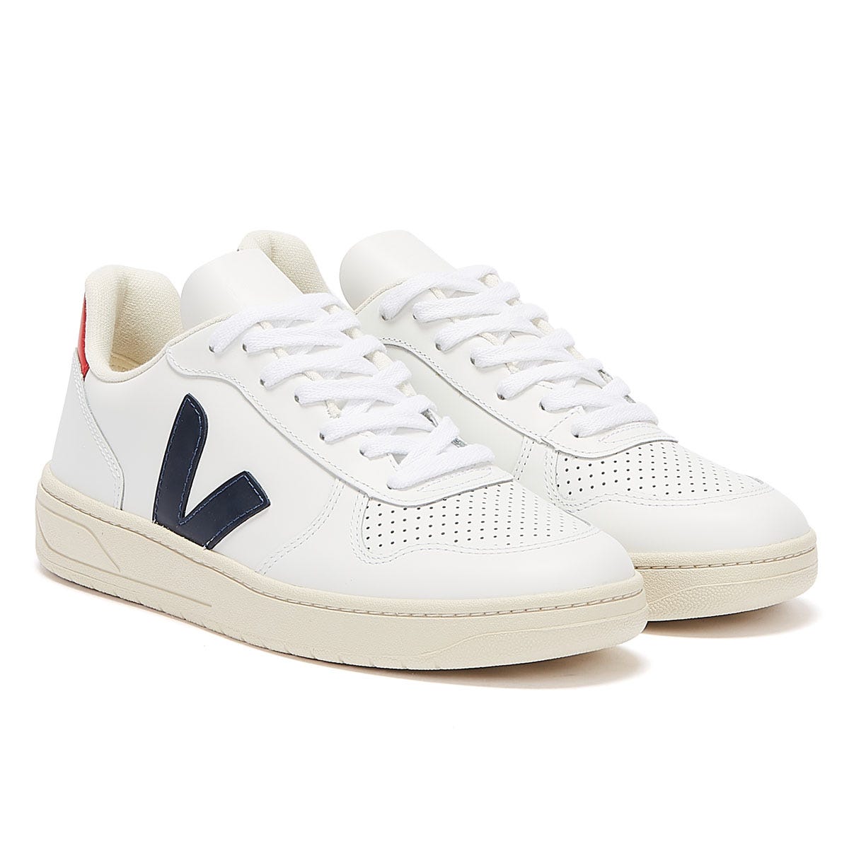 Veja V-10 Damen Extra Weiß / Nautico Pekin Turnschuhe