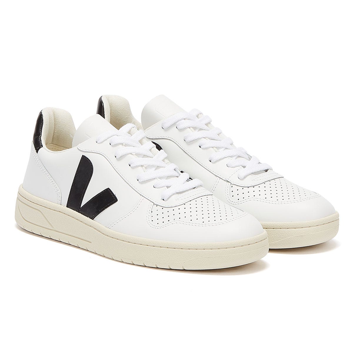 Veja V-10 Womens Extra Weiß / Schwarz Turnschuhe
