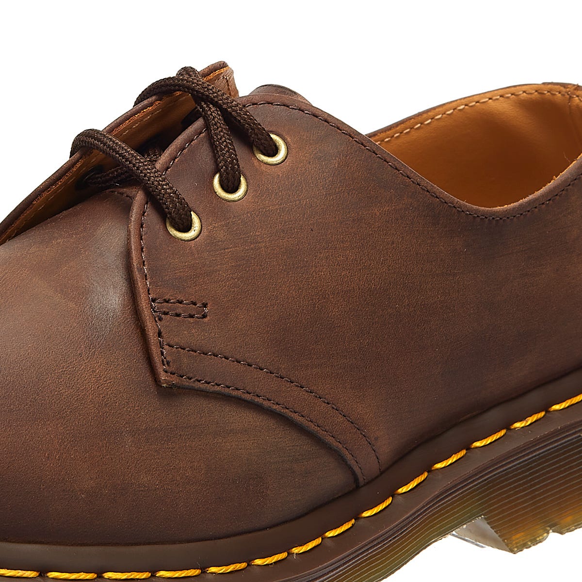 Dr. Martens 1461 Crazy Horse Herren Gaucho Braun Leder Schuhe