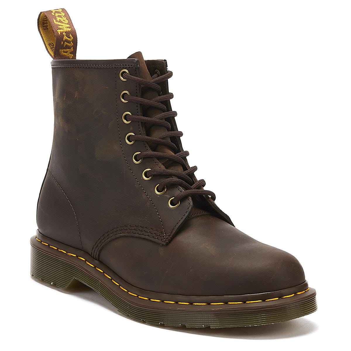 Dr. Martens 1460 Crazy Horse Herren Gaucho Braun Leder Stiefelette