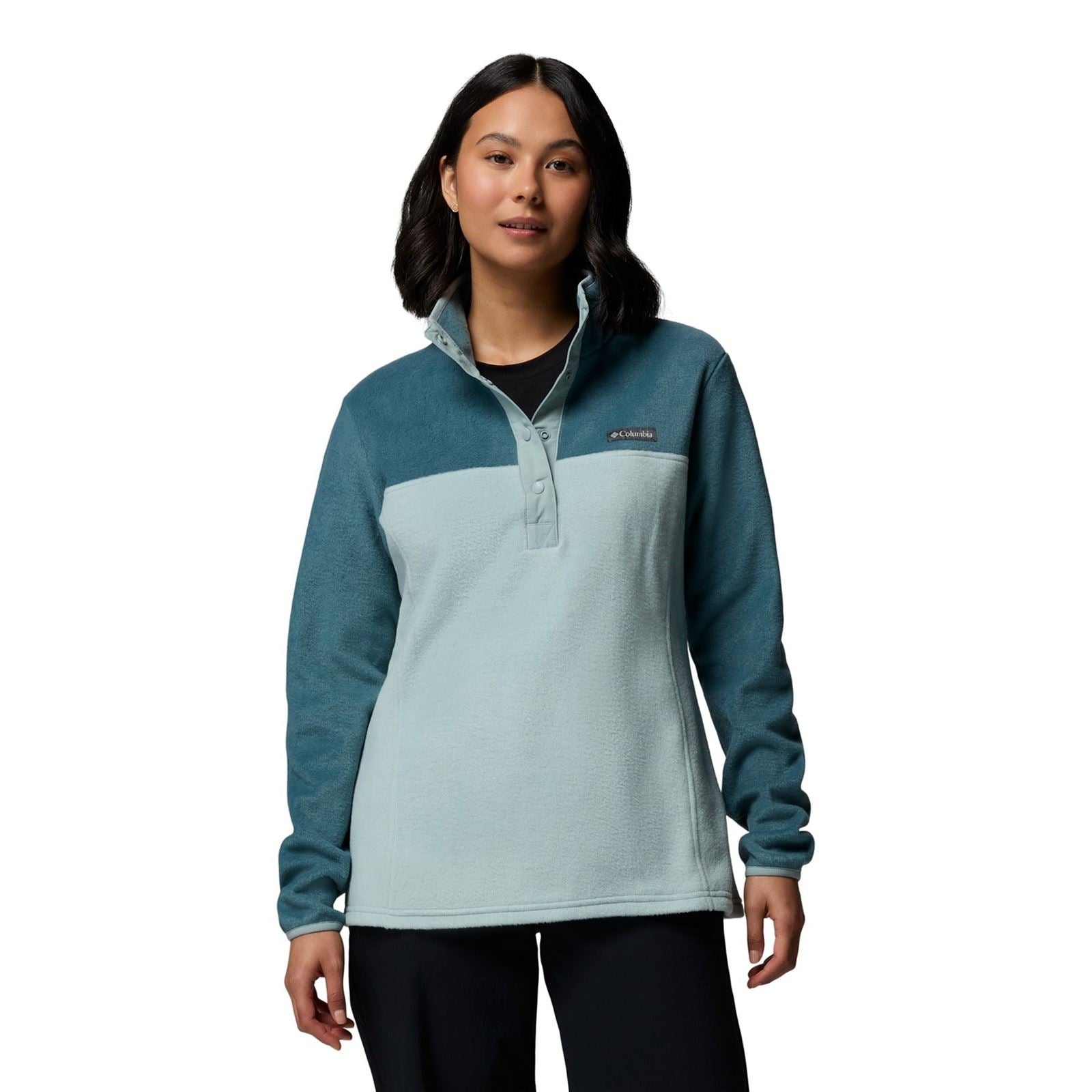 Columbia Benton Springs 1/2 Snap Pull Over II Polyester Damen Blauer Pullover