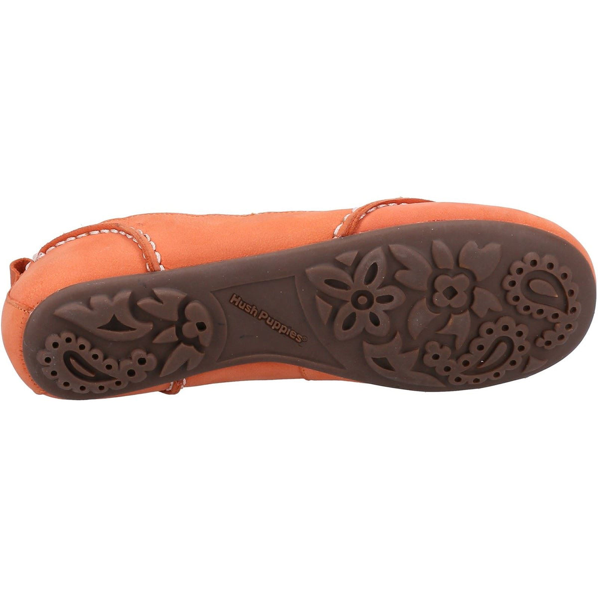 Hush Puppies Janessa Leder Damen Korallen Flats