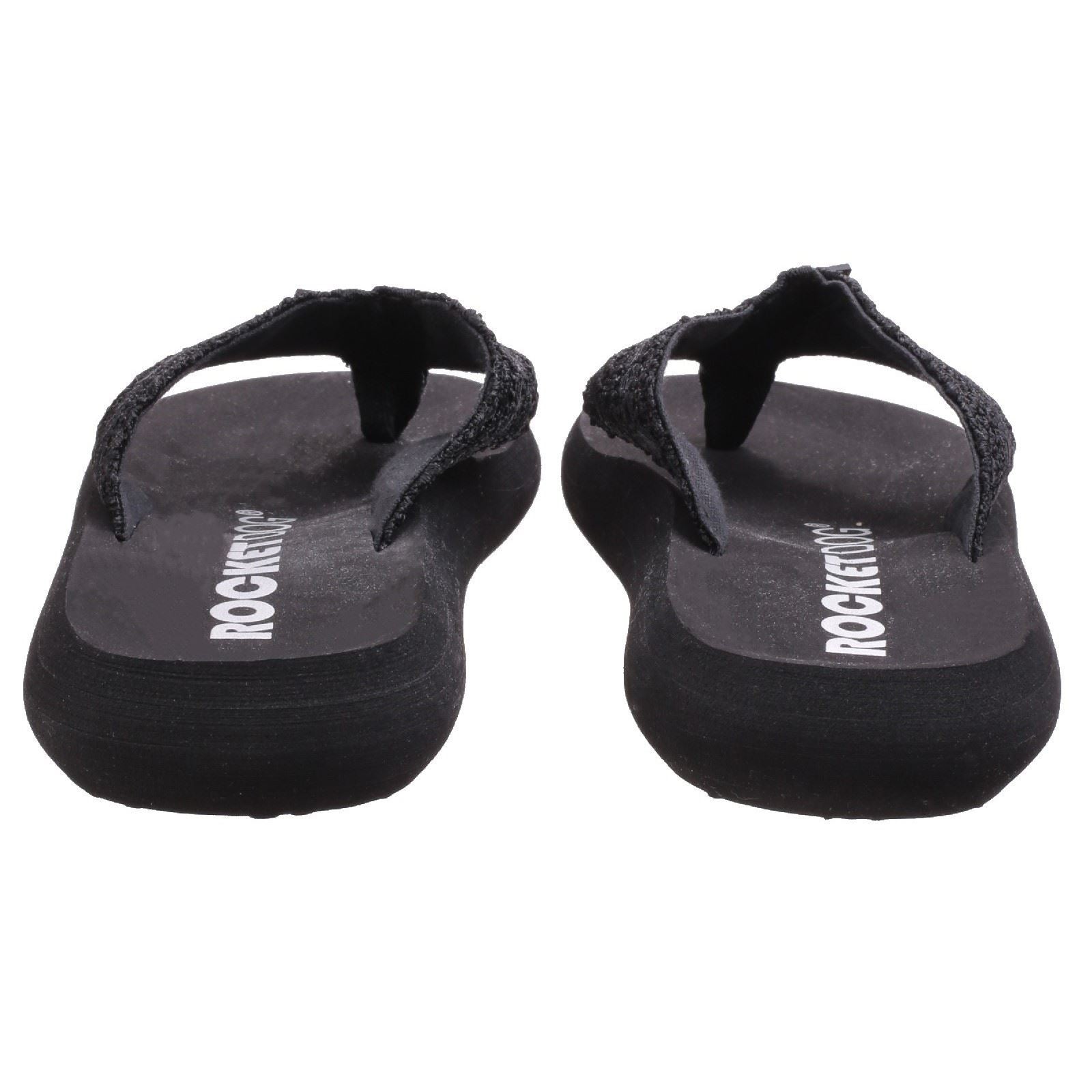 Rocket Dog Spotlight Lima Stoff Damenschwarz Sandalen