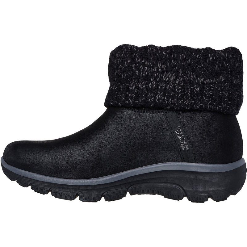 Skechers Easy Going Cozy Weather 2 Textil Damen Schwarze Winter Stiefeletten