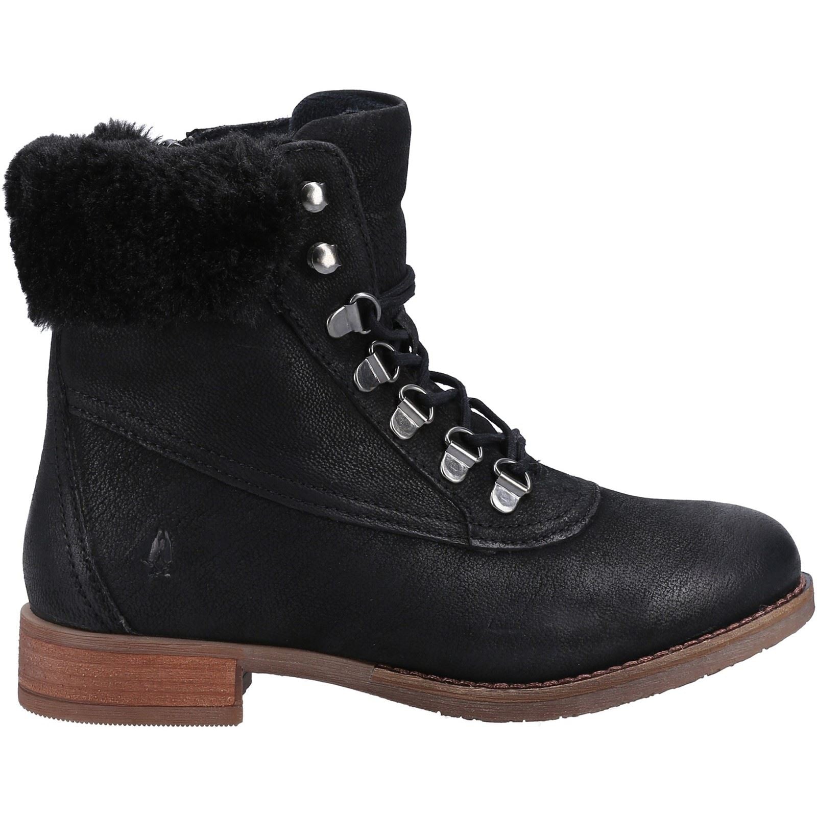 Hush Puppies Effie Damenstiefel Aus Kunstpelz In Schwarz