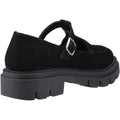 Hush Puppies Nella T-Bar Damen Schuhe Aus Wildleder In Schwarz