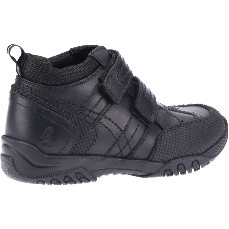Hush Puppies Jezza Junior Lederstiefel Für Jungen In Schwarz