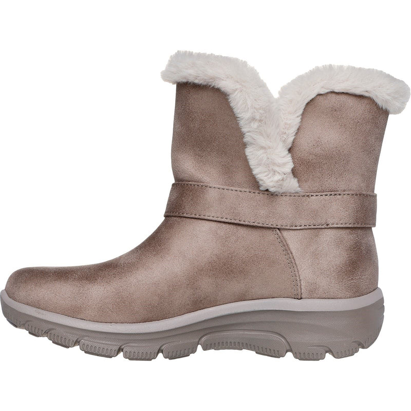 Skechers Easy Going Dreamers Move Textil Damen Stiefel In Dunklem Taupe