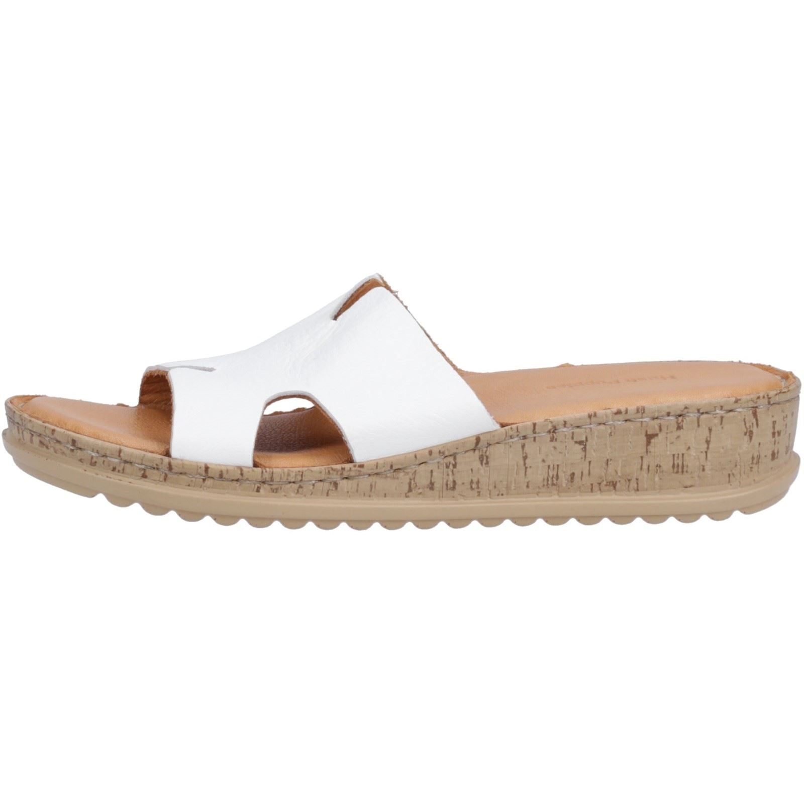 Hush Puppies Eloise Damen Sandalen Aus Weißem Leder