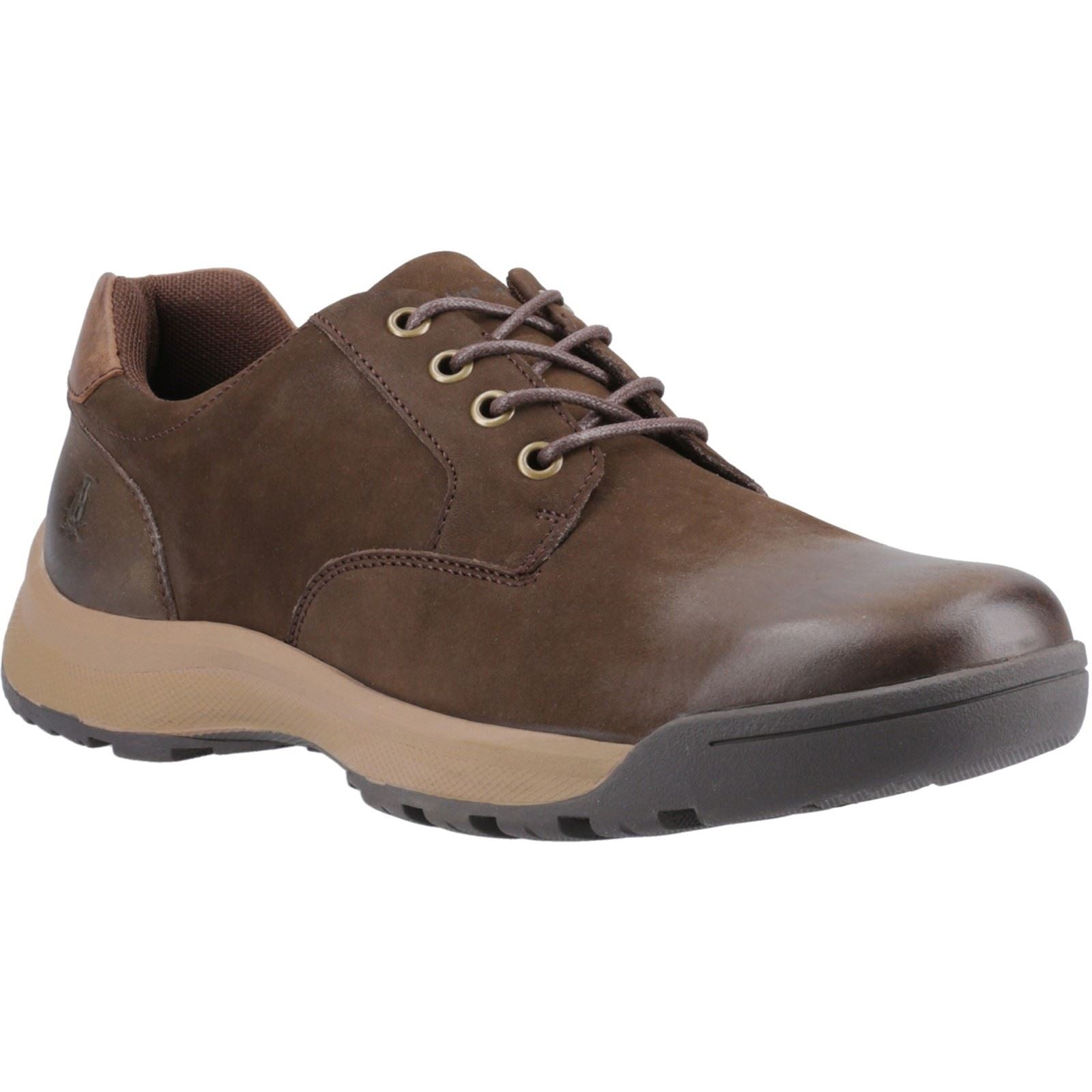 Hush Puppies Vinson Herren Schnürschuhe aus braunem Leder