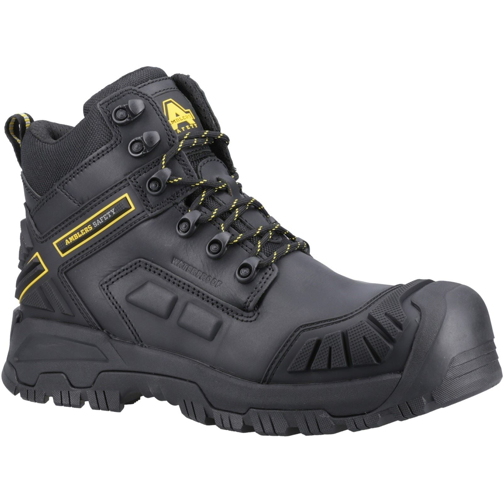 Amblers Safety Flare Leder Schwarze Farbe Sicherheitsstiefel