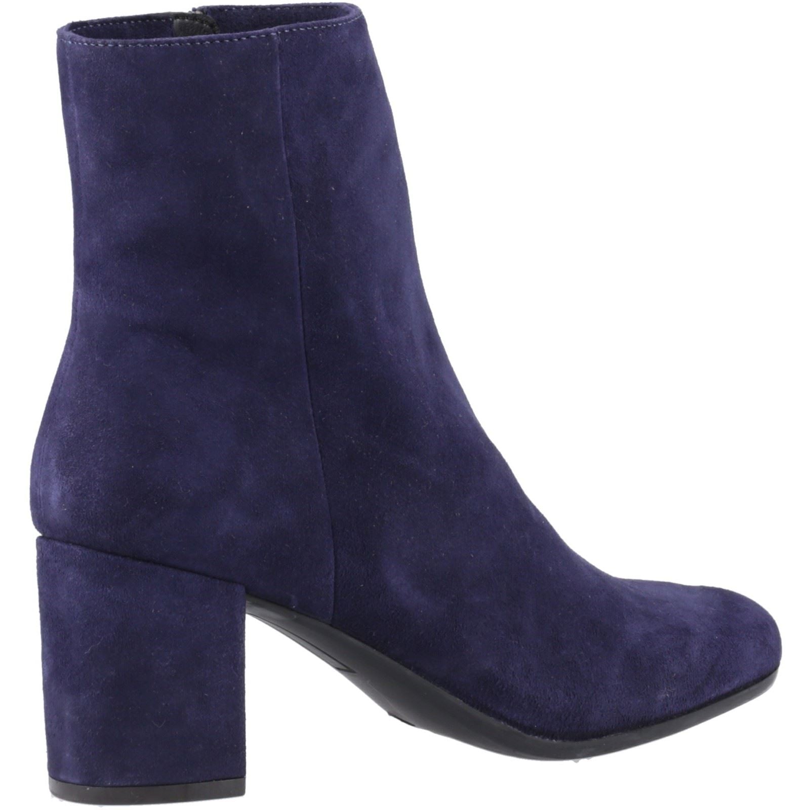 Hush Puppies Octavia Damen Wildleder Navy Stiefeletten mit Absatz