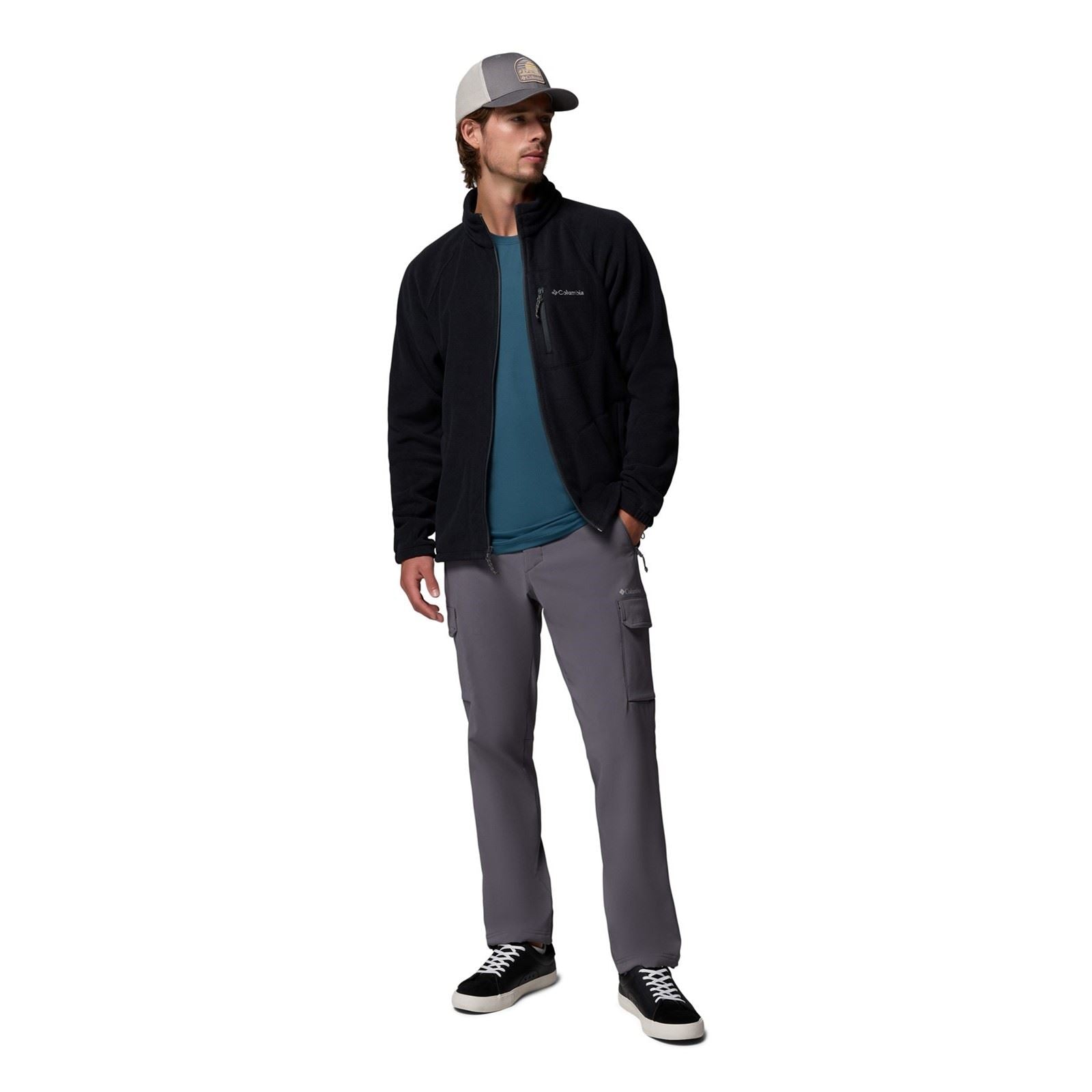 Columbia Fast Trek II Full Zip Herren Schwarze Farbe Fleecejacke