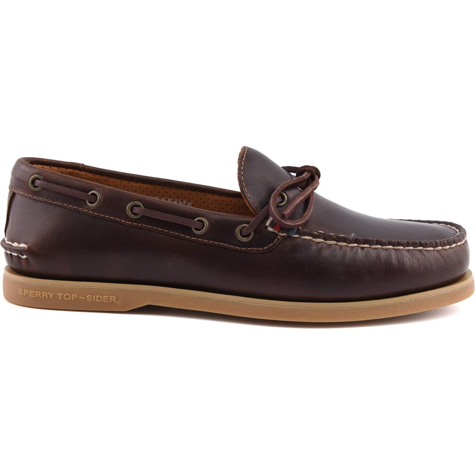 Sperry Gold Cup Authentic Original 1 Eye Herren Bootsschuhe Aus Braunem Leder