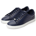 Base London Tucker Herren Sneaker Aus Leder In Marineblau