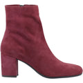 Hush Puppies Octavia Damen Veloursleder Bordeaux Stiefeletten mit Absatz