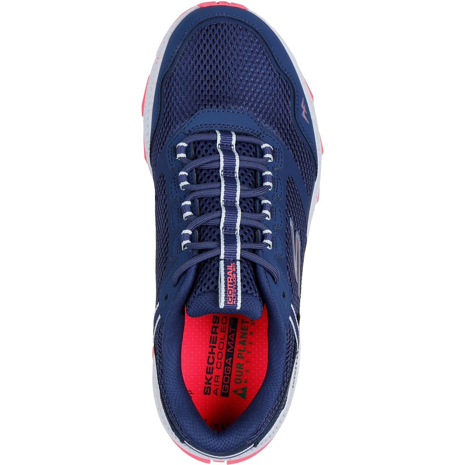 Skechers Performance GO RUN Trail Altitude 2.0 Ravine Damen Ledersneaker In Marineblau/Orange