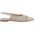 Hush Puppies Dalia Woven Damen Flache Schuhe Aus Leder In Creme