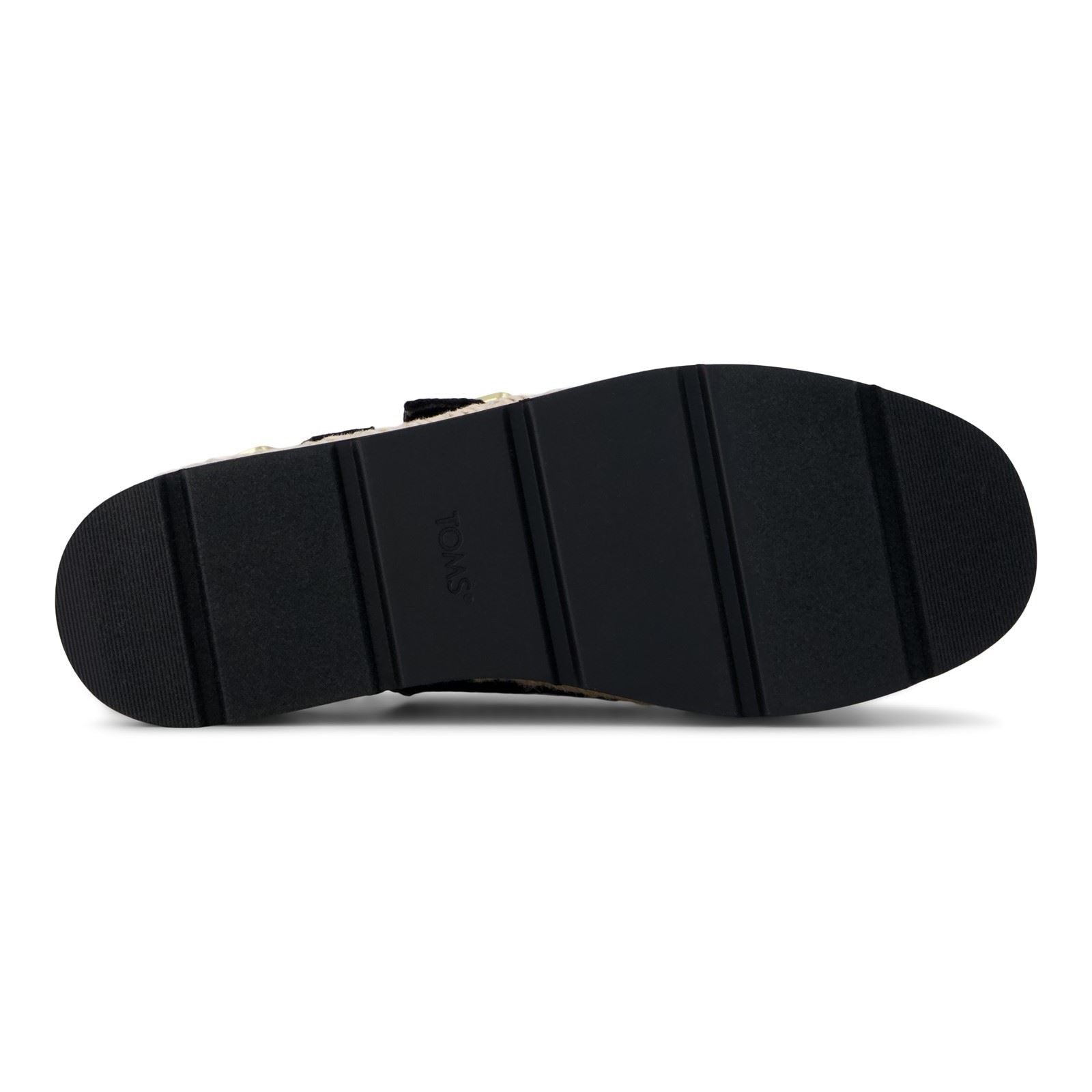 TOMS Giana Textil Frauen Schwarze Strandsandalen