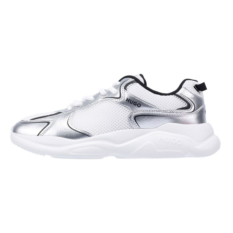 Hugo Leon Tennis Damen Silberne Sneaker