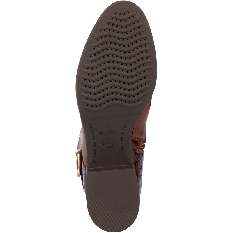 Geox D Felicity Damenstiefel Aus Braunem Leder