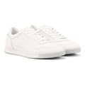 Boss Titanium Weiße Ledersneaker Für Herren