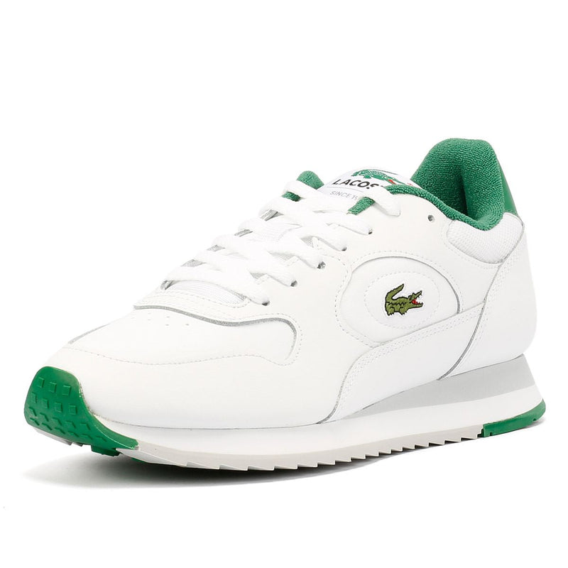 Lacoste Linetrack Leder Herren Weiße Sneakers