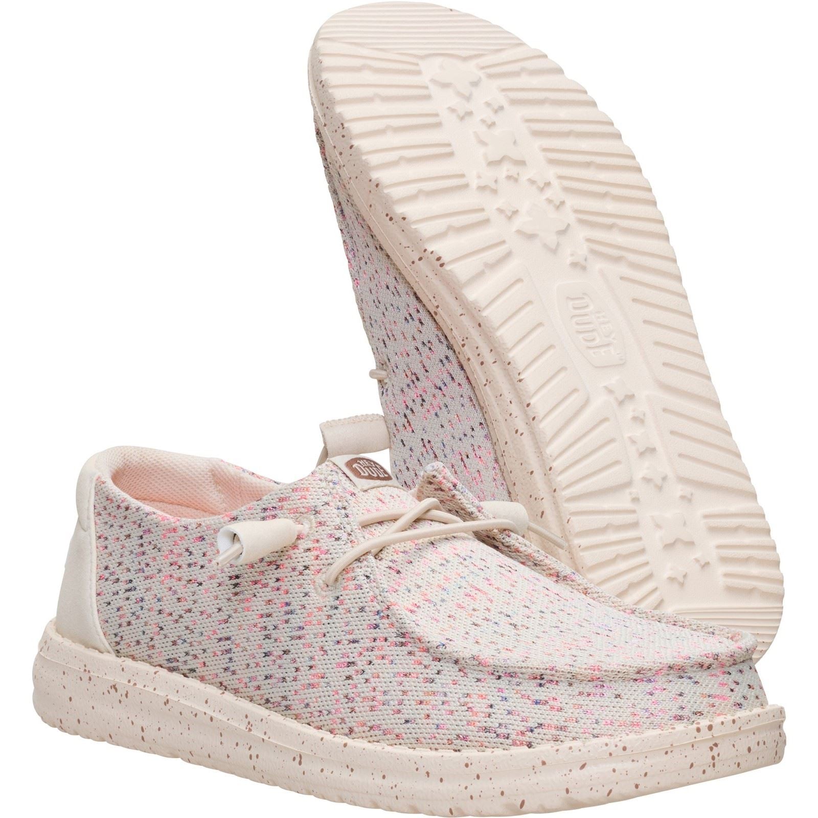 HEYDUDE Wendy Stretch Polyester Damen Taupe/Multi Freizeitschuhe