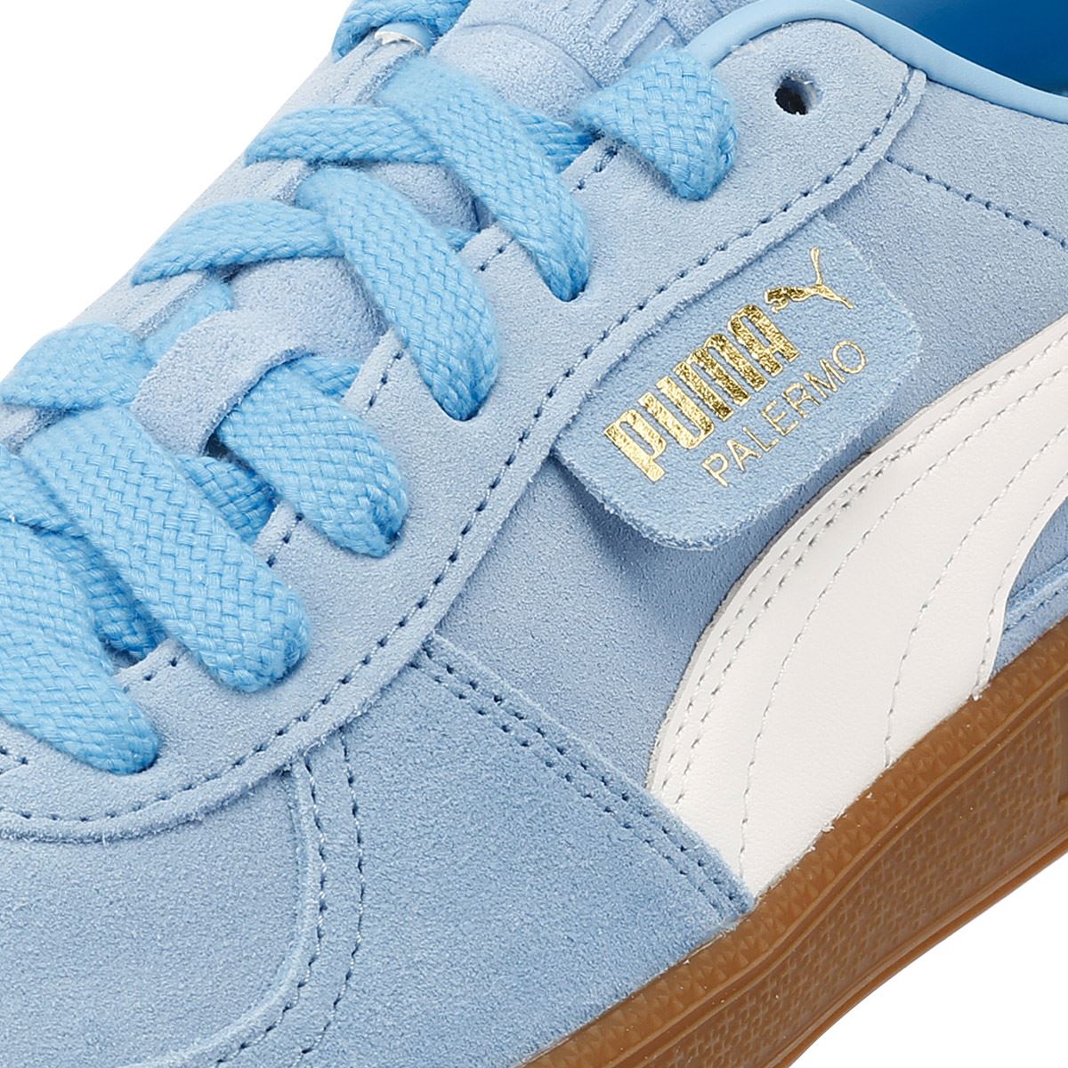 Puma Palermo Lederblaue Turnschuhe