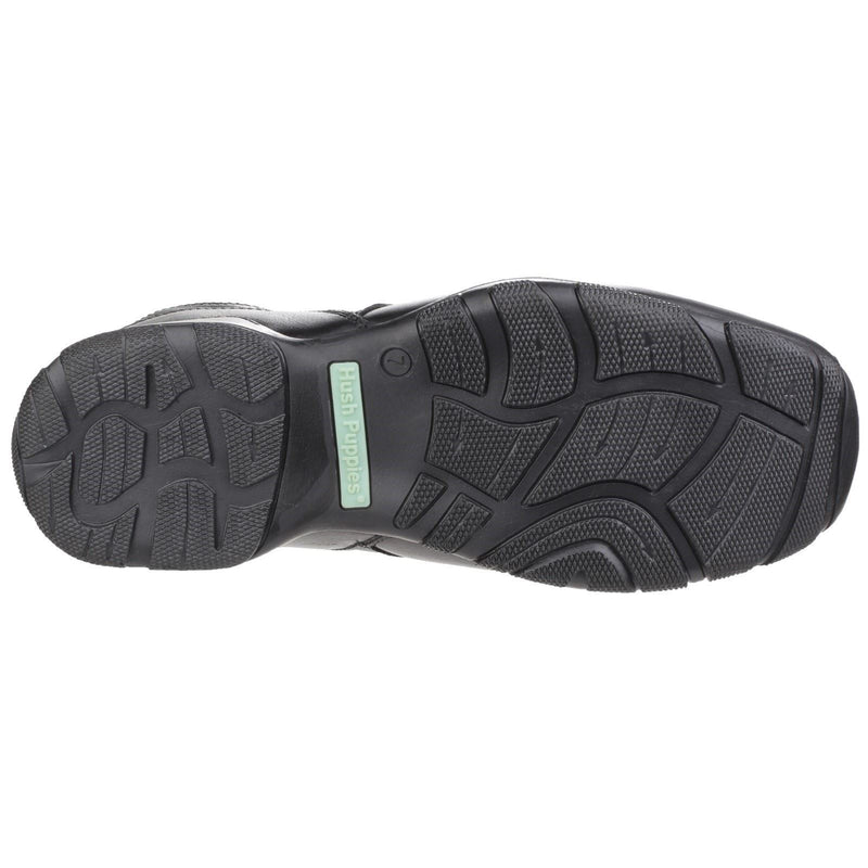 Hush Puppies Bespoke Senior Lederslipper In Schwarz Für Jungen