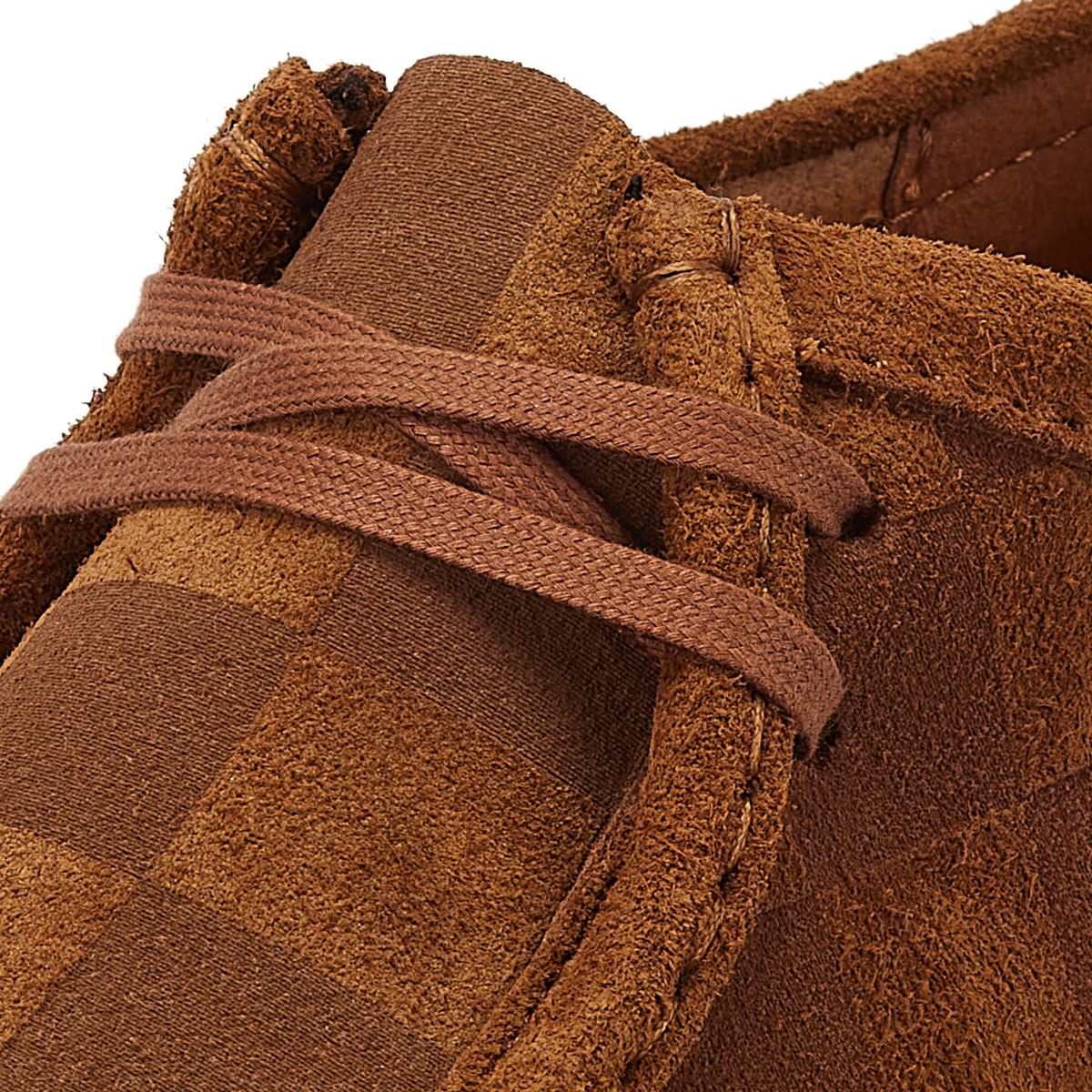 Clarks Originals Wallabee Check Herren Schnürschuhe In Braun