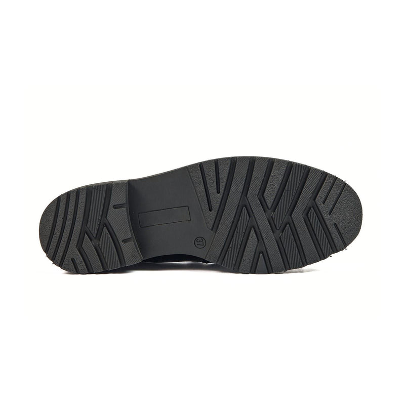 Pod Tate Damen Schwarze Farbe Loafer Aus Kunstleder