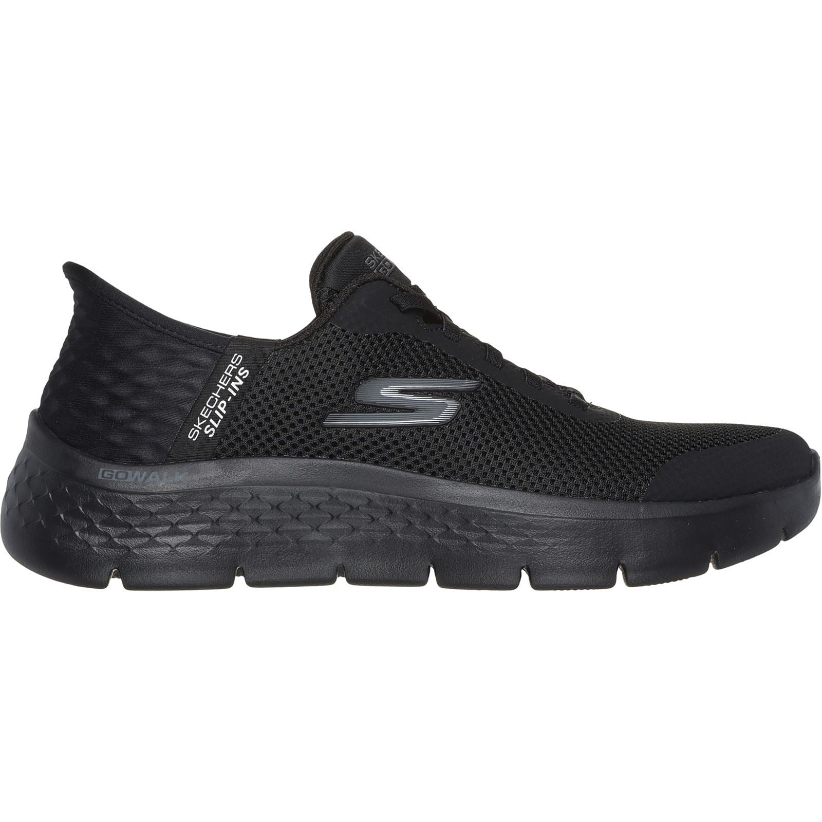 Skechers GO WALK Flex Grand Entry Textile Damen-Sneaker In Schwarz