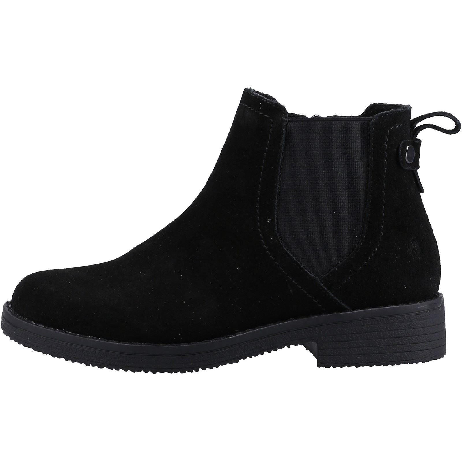 Hush Puppies Maddy Damenstiefel Aus Schwarzem Wildleder