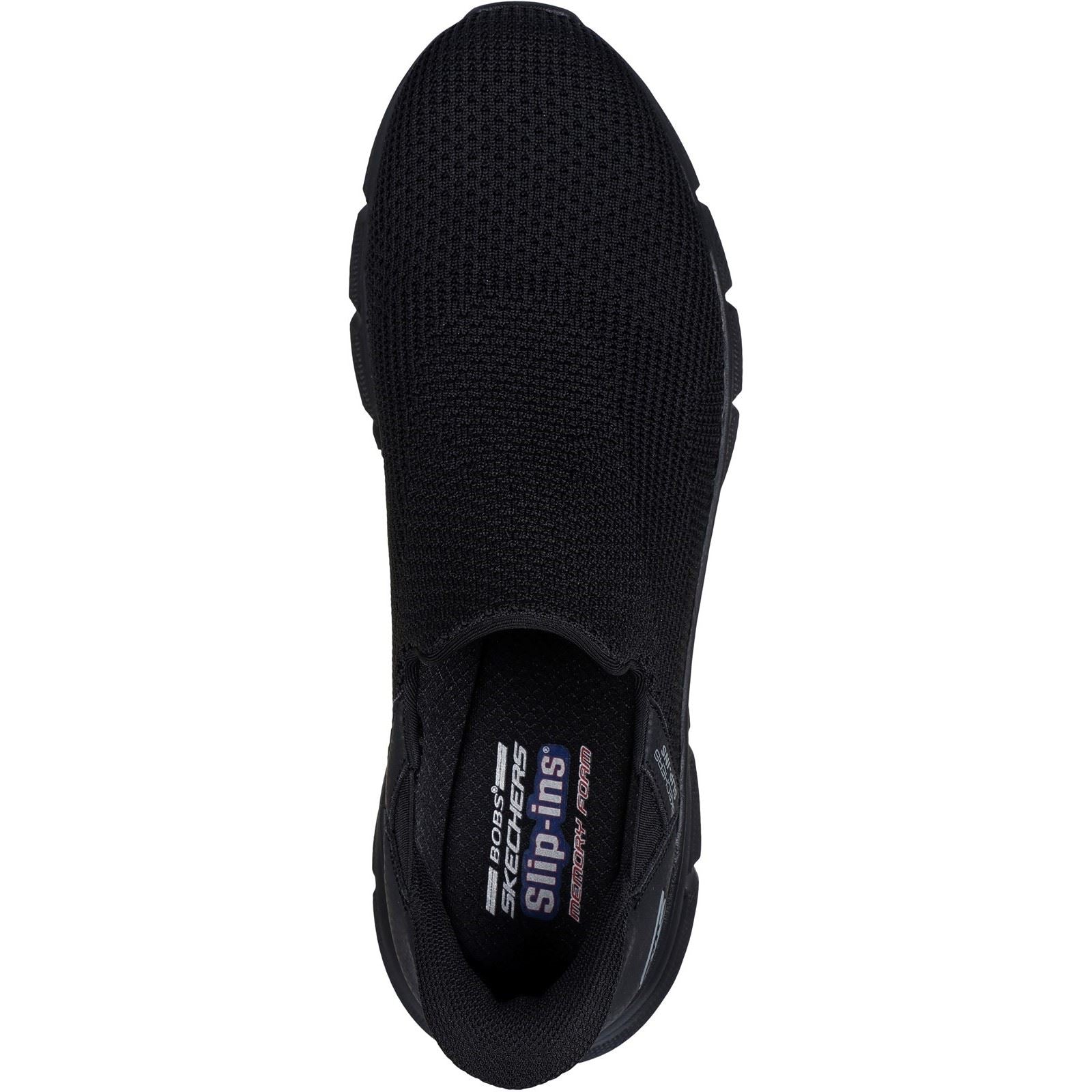 Skechers BOBS Sport B Flex Resilient Textile Herren Sneaker In Schwarz